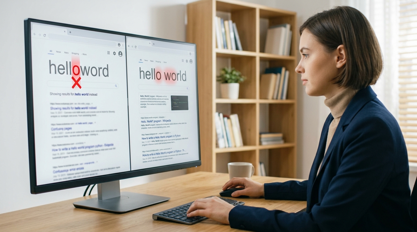 helloword翻译与hello world拼写区别对比图