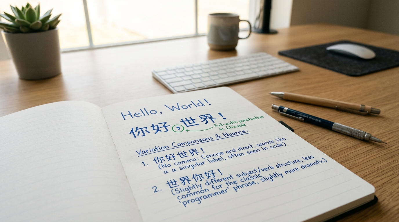helloword翻译 hello world 你好世界正确译法对比
