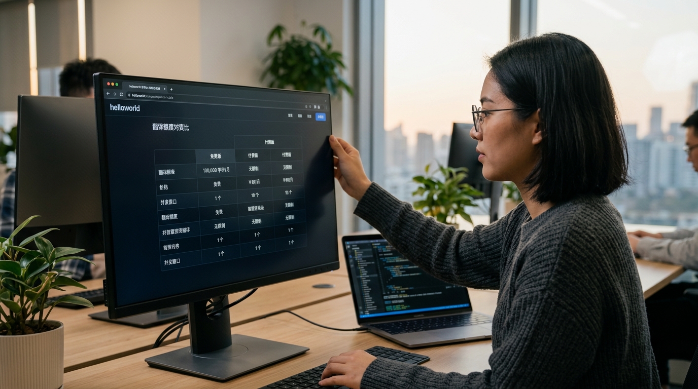 helloworld翻译下载免费版付费版功能价格对比