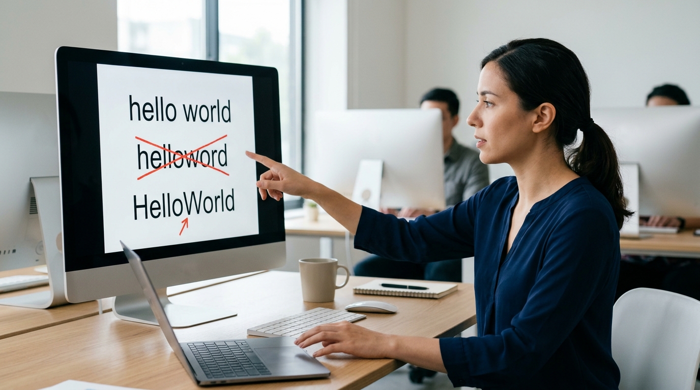 helloword翻译 拼写辨析 hello world 与 HelloWorld 区别