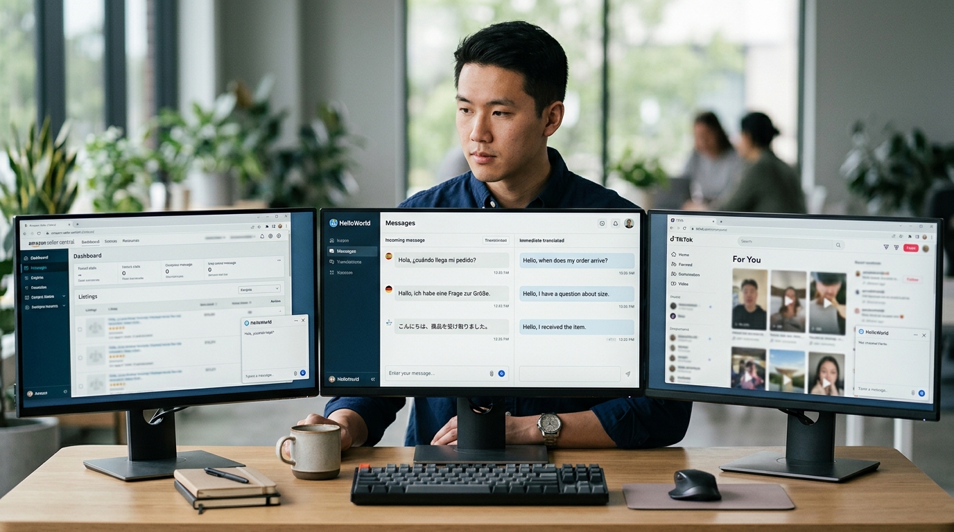 helloword翻译下载跨境卖家多平台集成界面