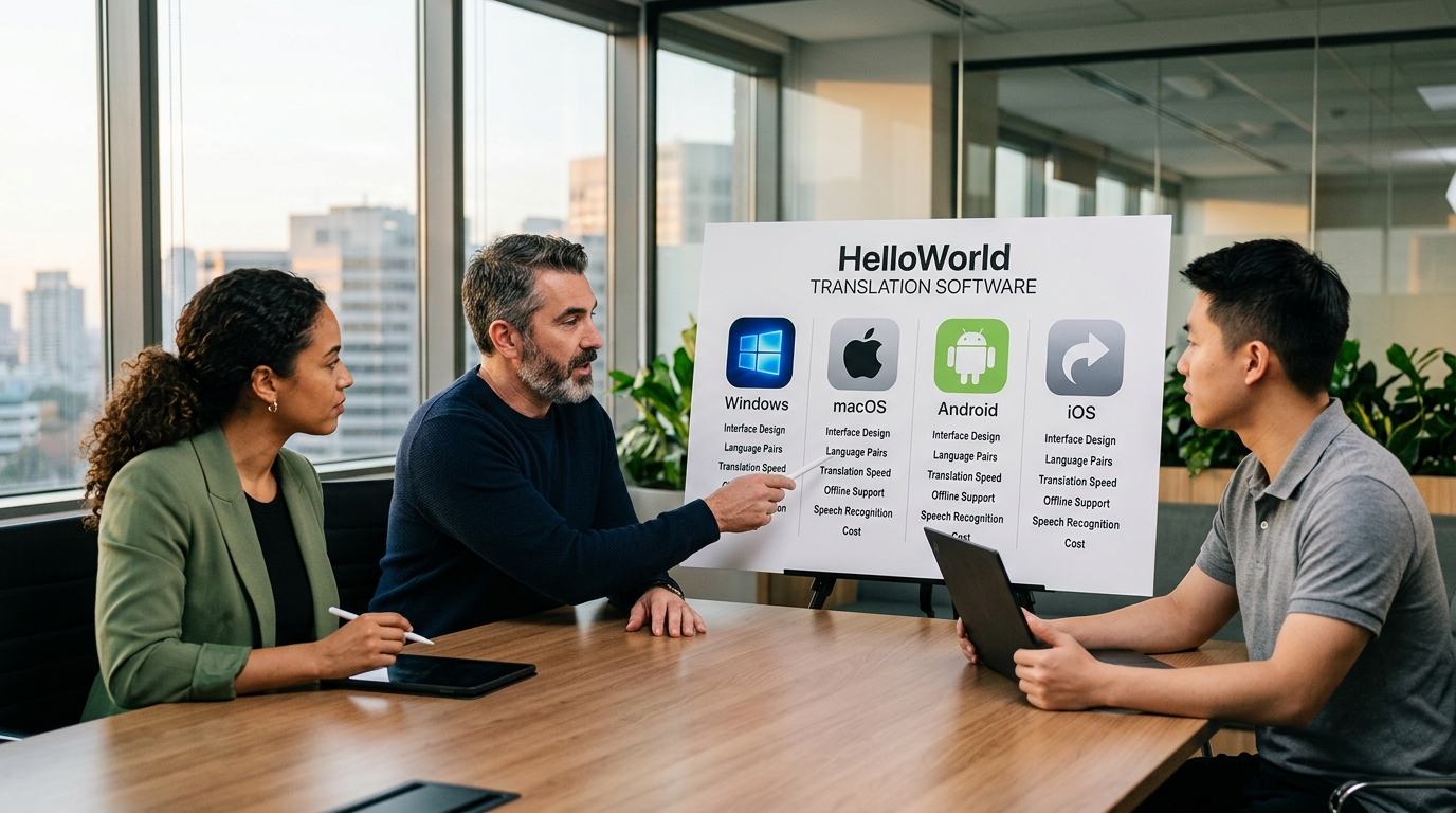 helloworld翻译下载各平台版本对比