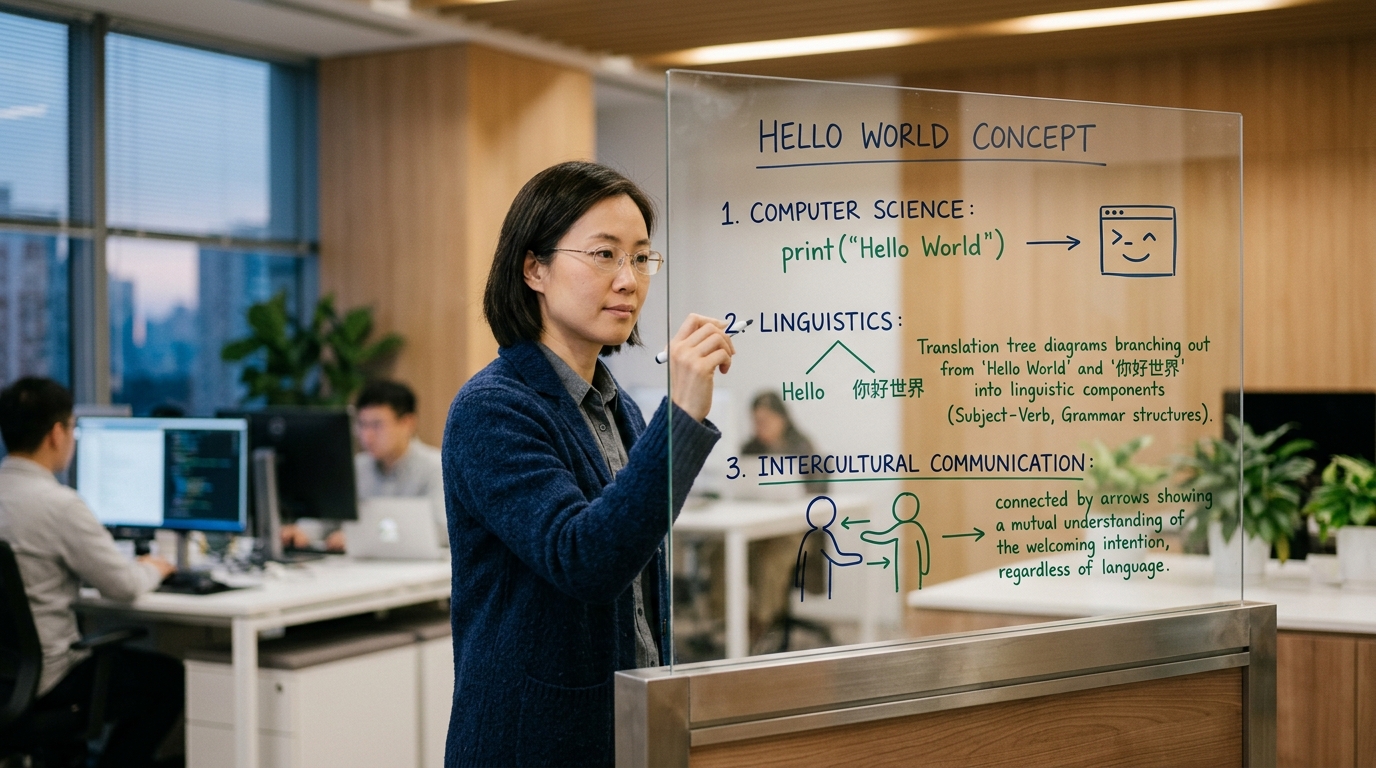 helloword翻译三种含义对照图