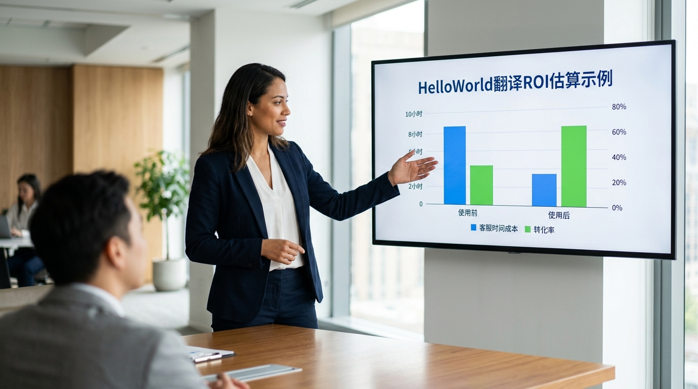 HelloWorld翻译投资回报率分析图表